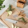 imageMartha Stewart Austenwood 15Piece Knife Block Set German Stainless Steel Kitchen Knives with Forged Italian Olive Wood HandleStainless Steel Blade  Olive Wood Handle