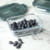 imageMartha Stewart Broadbrook 6 Piece Stoneware Meal Prep Container Set with Lids Rectangular Food Storage amp Bakewar Oven Refridgerator Microwave Dishwasher SafeGlassGreen Lid Shadowbrook  Rectangular