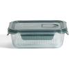 imageMartha Stewart Broadbrook 6 Piece Stoneware Meal Prep Container Set with Lids Rectangular Food Storage amp Bakewar Oven Refridgerator Microwave Dishwasher SafeGlassGreen Lid Shadowbrook  Rectangular