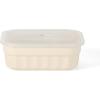 imageMartha Stewart Broadbrook 6 Piece Stoneware Meal Prep Container Set with Lids Rectangular Food Storage amp Bakewar Oven Refridgerator Microwave Dishwasher SafeCream Broadbrook  Rectangular