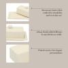 imageMartha Stewart Broadbrook Stoneware Butter Dish with Lid Rectangular Covered Butter Keeper 81 x 44 x 3 Inches Classic Cream Glaze Dishwasher Safe Ceramic Storage for Counter or Table