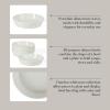 imageMartha Stewart Selma Pasta Bowls Set of 6 43oz White Porcelain Soup Bowls amp Salad Bowl Wide and Shallow Chip Resistant Dishwasher amp Microwave SafeWhite Pasta Bowls