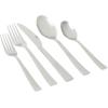 imageMartha Stewart Torino 20Piece Gold Flatware Set Service for 4  Stainless Steel Silverware wPVD Gold Handle Mirror Polish  Dishwasher Safe Rust Resistant Chip Resistant  Glamorous Utensil SetSilver Chiggi