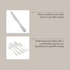 imageMartha Stewart Watercliffe 16 pc Flatware Set Stainless Steel wABS Handle  Warm Grey Pack of 2Alness Mirror Polish