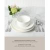 imageMartha Stewart Watercliffe 16 pc Flatware Set Stainless Steel wABS Handle  Warm Grey Pack of 2Halsey Mirror Polish