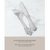 imageMartha Stewart Watercliffe 16 pc Flatware Set Stainless Steel wABS Handle  Warm Grey Pack of 2Perrine Mirror Polish