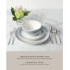 imageMartha Stewart Watercliffe 16 pc Flatware Set Stainless Steel wABS Handle  Warm Grey Pack of 2Southland Mirror Polish