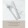imageMartha Stewart Watercliffe 16 pc Flatware Set Stainless Steel wABS Handle  Warm Grey Pack of 2Southland Mirror Polish