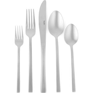 imageMartha Stewart Watercliffe 16 pc Flatware Set Stainless Steel wABS Handle  Warm Grey Pack of 2Southland Mirror Polish