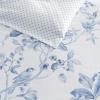 imageMartha Stewart  Queen Comforter Set 100 Silky Smooth Cotton Sateen Floral Bedding for Year Round Comfort 3 Piece Bed Set with Matching Pillowcases Songbird YellowSongbird Blue