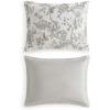 imageMartha Stewart  Queen Comforter Set 100 Silky Smooth Cotton Sateen Floral Bedding for Year Round Comfort 3 Piece Bed Set with Matching Pillowcases Songbird YellowAvery Floral Grey