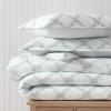 imageMartha Stewart  Queen Comforter Set 100 Silky Smooth Cotton Sateen Floral Bedding for Year Round Comfort 3 Piece Bed Set with Matching Pillowcases Songbird YellowRomantic Trellis Blue