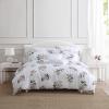 imageMartha Stewart  Queen Comforter Set 100 Silky Smooth Cotton Sateen Floral Bedding for Year Round Comfort 3 Piece Bed Set with Matching Pillowcases Songbird YellowTea Rose Pink