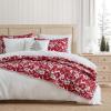 imageMartha Stewart  Queen Comforter Set 100 Silky Smooth Cotton Sateen Floral Bedding for Year Round Comfort 3 Piece Bed Set with Matching Pillowcases Songbird YellowGarden Trellis White