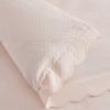 imageMartha Stewart  Queen Duvet Cover Set 100 Smooth amp Silky Sateen Cotton Bedding with a Cotton Percale Reverse 3 Piece Floral Bedding with Matching Pillowcases Songbird YellowSignature Scallop Pink