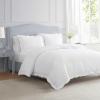 imageMartha Stewart  Queen Duvet Cover Set 100 Smooth amp Silky Sateen Cotton Bedding with a Cotton Percale Reverse 3 Piece Floral Bedding with Matching Pillowcases Songbird YellowSimple Scallop Green