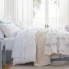 imageMartha Stewart  Queen Duvet Cover Set 100 Smooth amp Silky Sateen Cotton Bedding with a Cotton Percale Reverse 3 Piece Floral Bedding with Matching Pillowcases Songbird YellowGarden Trellis White