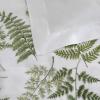 imageMartha Stewart  Queen Duvet Cover Set 100 Smooth amp Silky Sateen Cotton Bedding with a Cotton Percale Reverse 3 Piece Floral Bedding with Matching Pillowcases Songbird YellowFern Garden Green