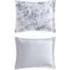 imageMartha Stewart  Queen Duvet Cover Set 100 Smooth amp Silky Sateen Cotton Bedding with a Cotton Percale Reverse 3 Piece Floral Bedding with Matching Pillowcases Songbird YellowSongbird Blue