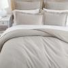 imageMartha Stewart  Queen Duvet Cover Set 100 Smooth amp Silky Sateen Cotton Bedding with a Cotton Percale Reverse 3 Piece Floral Bedding with Matching Pillowcases Songbird YellowSignature Scallop Grey