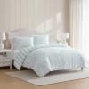 imageMartha Stewart  Queen Duvet Cover Set 100 Smooth amp Silky Sateen Cotton Bedding with a Cotton Percale Reverse 3 Piece Floral Bedding with Matching Pillowcases Songbird YellowCopper Vines Blue