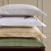 imageMartha Stewart  Queen Duvet Cover Set 100 Smooth amp Silky Sateen Cotton Bedding with a Cotton Percale Reverse 3 Piece Floral Bedding with Matching Pillowcases Songbird YellowFern Garden Green