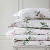 imageMartha Stewart  Queen Duvet Cover Set 100 Smooth amp Silky Sateen Cotton Bedding with a Cotton Percale Reverse 3 Piece Floral Bedding with Matching Pillowcases Songbird YellowTea Rose Pink