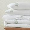 imageMartha Stewart  Queen Duvet Cover Set 100 Smooth amp Silky Sateen Cotton Bedding with a Cotton Percale Reverse 3 Piece Floral Bedding with Matching Pillowcases Songbird YellowGarden Path Embroidery Green