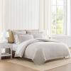 imageMartha Stewart  Queen Duvet Cover Set 100 Smooth amp Silky Sateen Cotton Bedding with a Cotton Percale Reverse 3 Piece Floral Bedding with Matching Pillowcases Songbird YellowSignature Scallop Grey