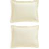 imageMartha Stewart  Queen Duvet Cover Set 100 Smooth amp Silky Sateen Cotton Bedding with a Cotton Percale Reverse 3 Piece Floral Bedding with Matching Pillowcases Songbird YellowSignature Scallop White