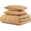 imageMartha Stewart  Queen Size Quilt Set Soft amp Smooth Sateen Bedding with a Light and Breathable Feel 3 Piece Bed Set with Matching Pillowcases Fern Embroidery GreyFern Embroidery Beige