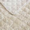 imageMartha Stewart  Queen Size Quilt Set Soft amp Smooth Sateen Bedding with a Light and Breathable Feel 3 Piece Bed Set with Matching Pillowcases Fern Embroidery GreyLayered Branches Beige