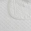 imageMartha Stewart  Queen Size Quilt Set Soft amp Smooth Sateen Bedding with a Light and Breathable Feel 3 Piece Bed Set with Matching Pillowcases Fern Embroidery GreyVintage Scallop White