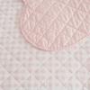 imageMartha Stewart  Queen Size Quilt Set Soft amp Smooth Sateen Bedding with a Light and Breathable Feel 3 Piece Bed Set with Matching Pillowcases Fern Embroidery GreyOlivia Gingham Pink