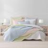 imageMartha Stewart  Queen Size Quilt Set Soft amp Smooth Sateen Bedding with a Light and Breathable Feel 3 Piece Bed Set with Matching Pillowcases Fern Embroidery GreyVintage Scallop White
