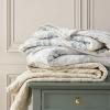 imageMartha Stewart  Queen Size Quilt Set Soft amp Smooth Sateen Bedding with a Light and Breathable Feel 3 Piece Bed Set with Matching Pillowcases Fern Embroidery GreyVine Flora Green