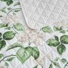 imageMartha Stewart  Queen Size Quilt Set Soft amp Smooth Sateen Bedding with a Light and Breathable Feel 3 Piece Bed Set with Matching Pillowcases Fern Embroidery GreyHydrangea Floral Beige