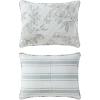 imageMartha Stewart  Queen Size Quilt Set Soft amp Smooth Sateen Bedding with a Light and Breathable Feel 3 Piece Bed Set with Matching Pillowcases Fern Embroidery GreyVine Flora Green