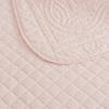 imageMartha Stewart  Queen Size Quilt Set Soft amp Smooth Sateen Bedding with a Light and Breathable Feel 3 Piece Bed Set with Matching Pillowcases Fern Embroidery GreyVintage Scallop Pink