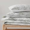 imageMartha Stewart  Queen Size Quilt Set Soft amp Smooth Sateen Bedding with a Light and Breathable Feel 3 Piece Bed Set with Matching Pillowcases Fern Embroidery GreyVine Flora Green