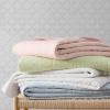 imageMartha Stewart  Queen Size Quilt Set Soft amp Smooth Sateen Bedding with a Light and Breathable Feel 3 Piece Bed Set with Matching Pillowcases Fern Embroidery GreyVintage Scallop White