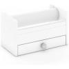 imageMartha Stewart Crafting Kids Tape Roll Dispenser  Linen White MultiRoll Tape Roll Dispenser with Cutter and Storage DrawerG77113