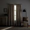 imageMartha Stewart Beige Floral Blackout Window Curtains for Living Room or Bedroom  37 x 84  Set of 2  Linen Cream FlowersLinen