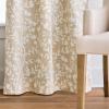 imageMartha Stewart Beige Floral Blackout Window Curtains for Living Room or Bedroom  37 x 84  Set of 2  Linen Cream FlowersLinen