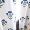 imageMartha Stewart Blue and White Floral Blackout Window Curtains for Living Room or Bedroom  37 x 84  Set of 2  Block Print FlowersBlue
