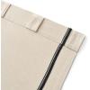 imageMartha Stewart Cream Light Filtering Window Curtains for Living Room  50 x 84  Set of 2  Back Tab Panels  Embroidered Stripe LinenLinen