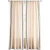 imageMartha Stewart Cream Light Filtering Window Curtains for Living Room  50 x 84  Set of 2  Back Tab Panels  Embroidered Stripe LinenLinen
