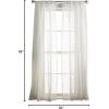 imageMartha Stewart Dot Embroidery Sheer Rod Pocket Window Curtain Panel Pair 84 ChampagneChampagne