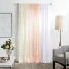 imageMartha Stewart Glacier Sheer Rod Pocket Window Curtain Panel Pair 84 Soft White
