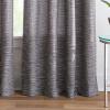 imageMartha Stewart Grey Light Filtering Window Curtains for Living Room or Bedroom  50 x 95  Textured Panels  Grommet Top  Set of 2Charcoal
